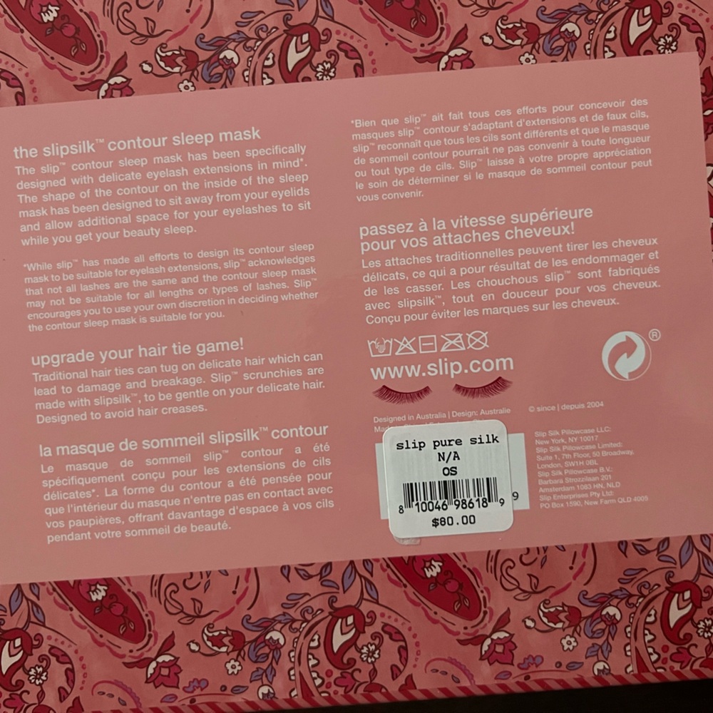 Slip Paisley Contour Sleep Mask and Scrunchie Set - Picture 5 of 5